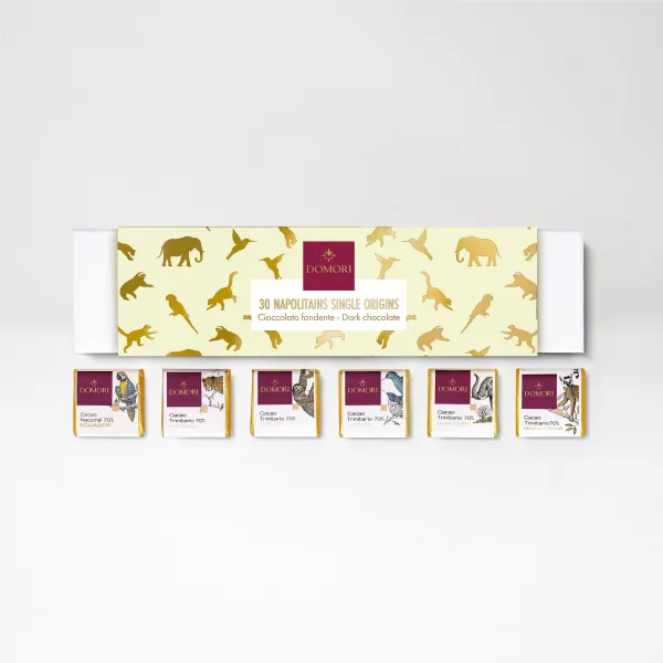 Gift Box of 30 Single-Origin Napolitains - Domori